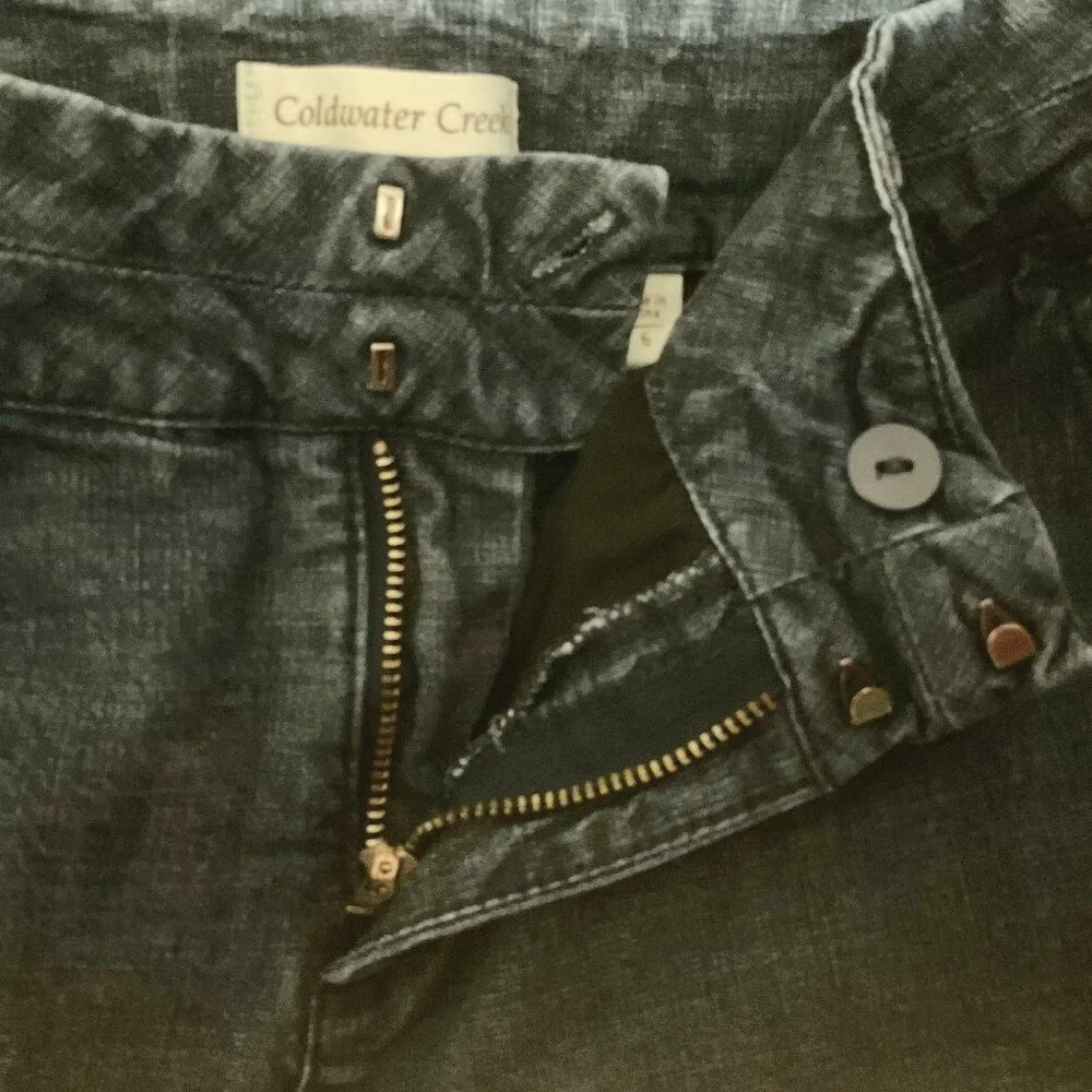 Coldwater Creek Size 6 Trouser Style Denim Jeans Womens